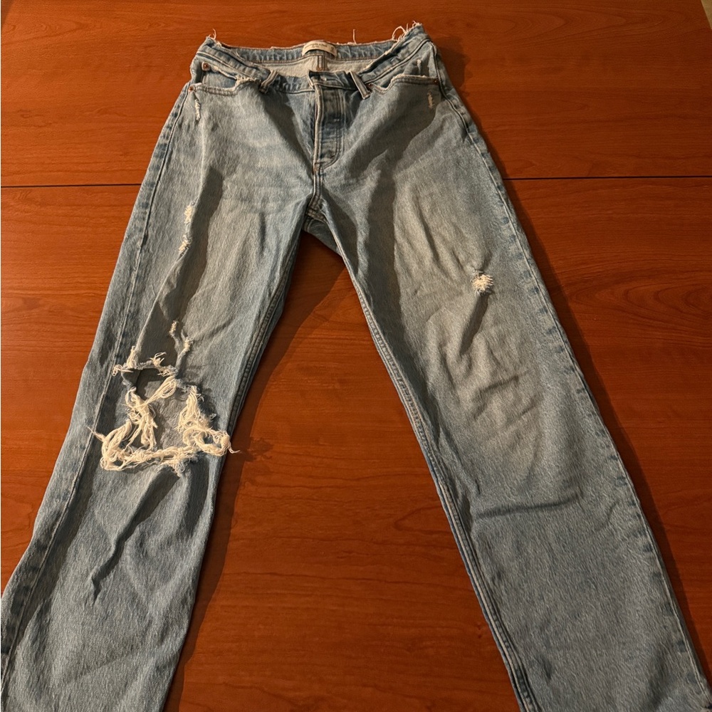 Abercrombie & Fitch Light Blue High Rise Jeans